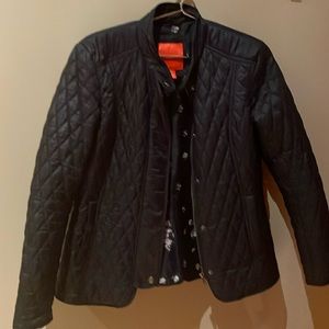 Navy quilted jacket
